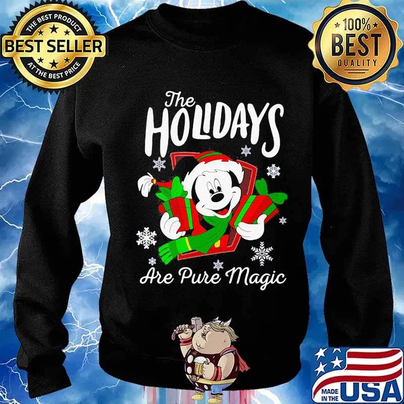 Merry christmas mickey mouse the holidays are pure magic s Sweater
