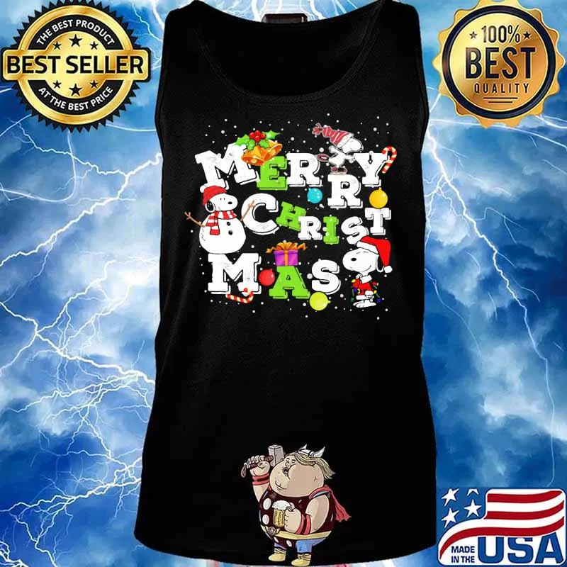 Merry christmas snoopy santa s Tank top