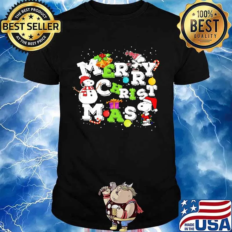 Merry christmas snoopy santa shirt