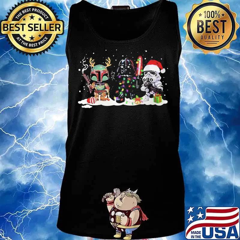 Merry christmas star wars darth vader s Tank top