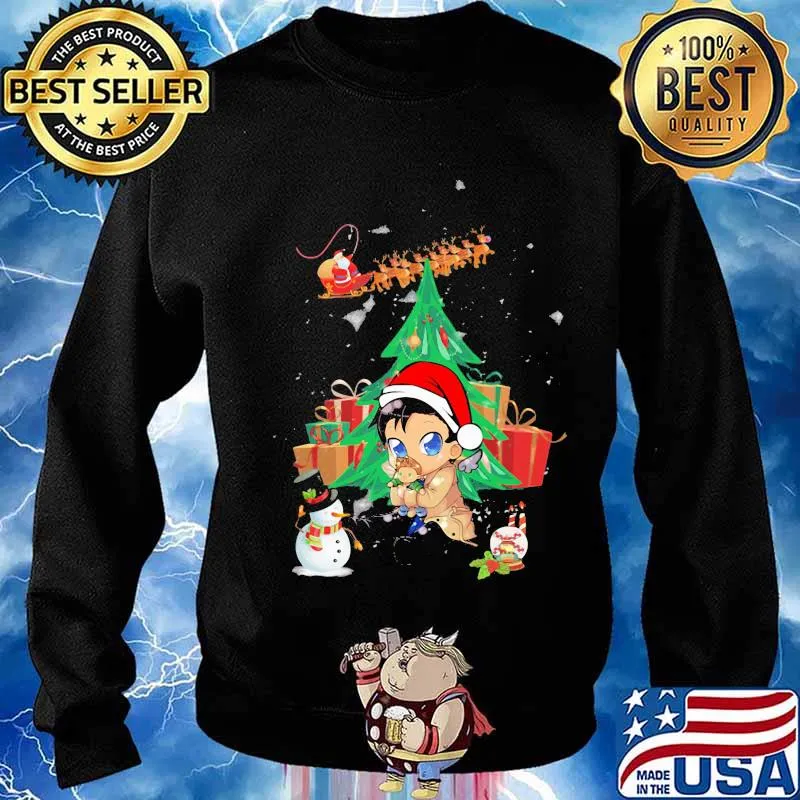 Merry christmas tree supernatural chibi s Sweater