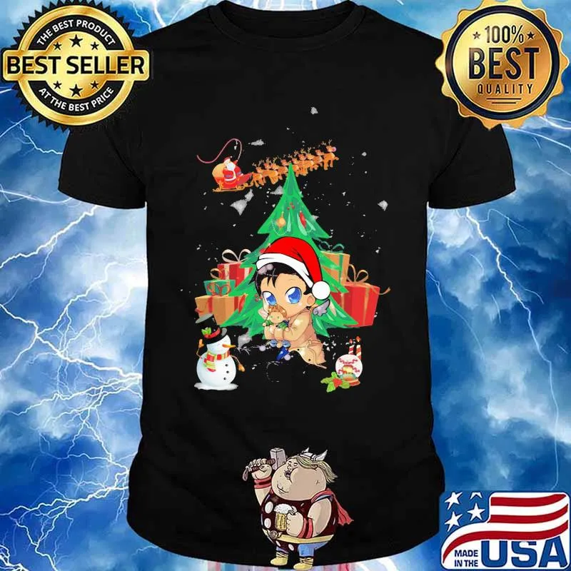Merry christmas tree supernatural chibi shirt