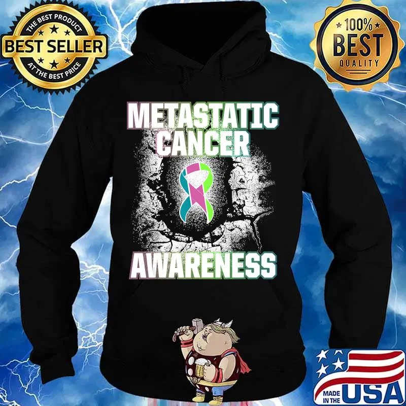 Metastatic Breast Cancer Awareness Aware US Warrior T-Shirt Hoodie