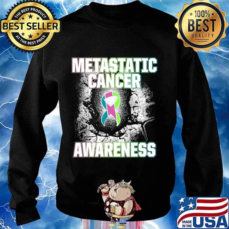 Metastatic Breast Cancer Awareness Aware US Warrior T-Shirt Sweater