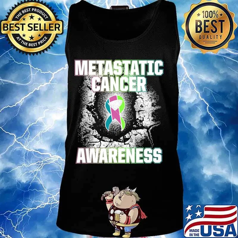 Metastatic Breast Cancer Awareness Aware US Warrior T-Shirt Tank top