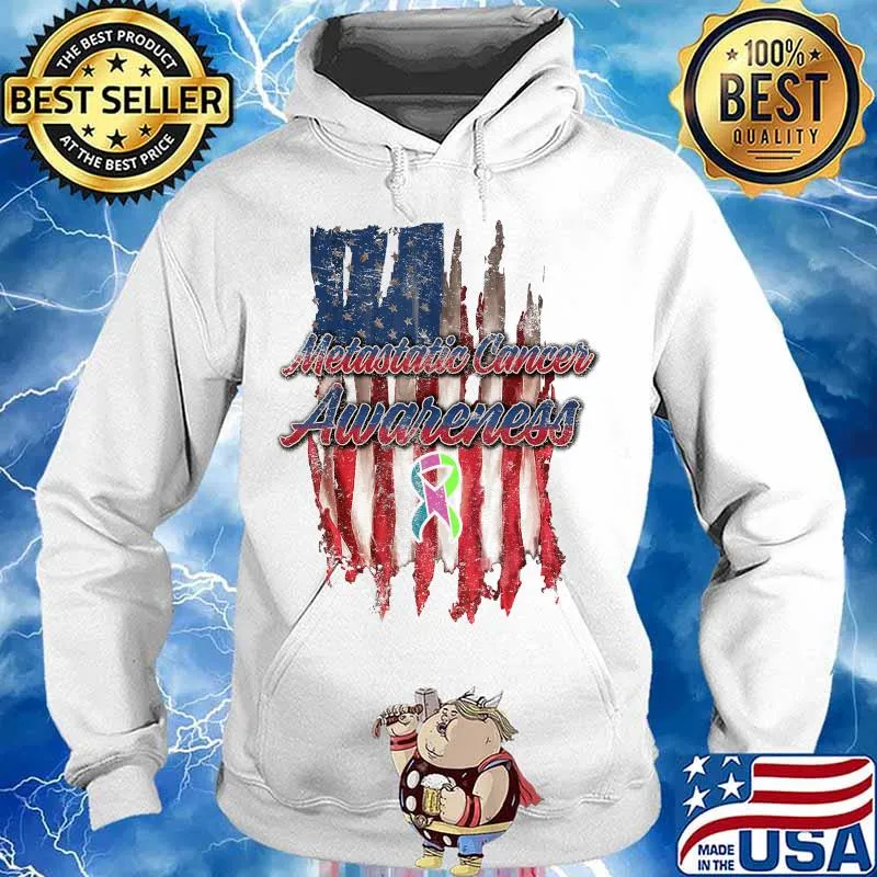 Metastatic Breast Cancer Awareness Care US Warrior T-Shirt Hoodie