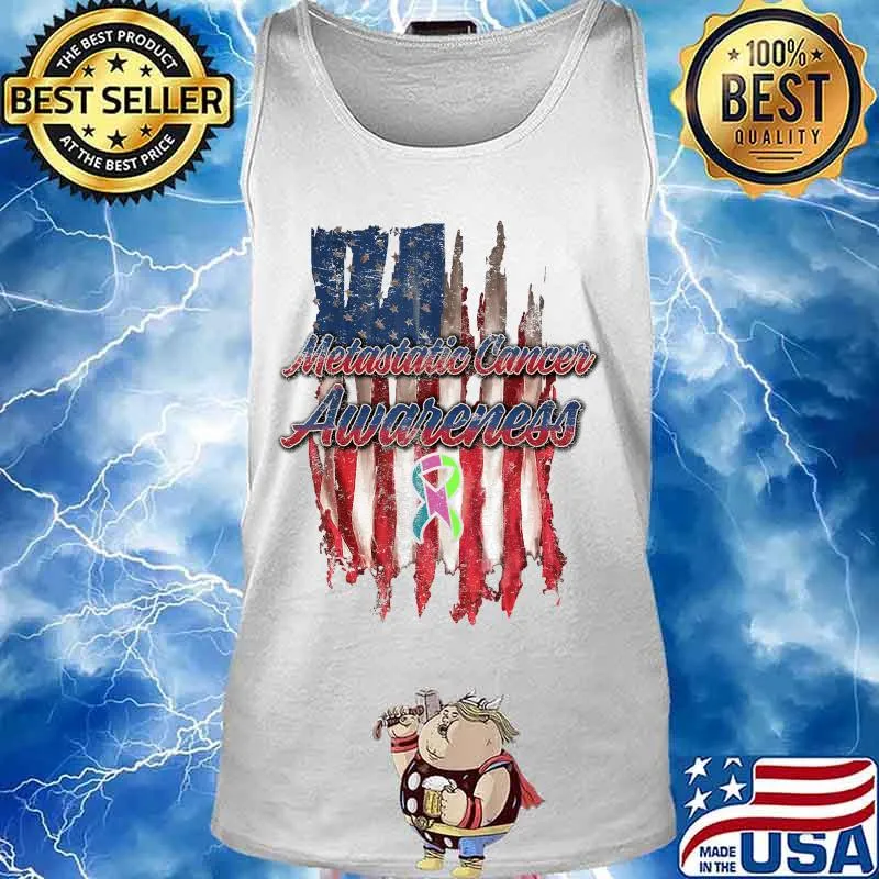 Metastatic Breast Cancer Awareness Care US Warrior T-Shirt Tank top