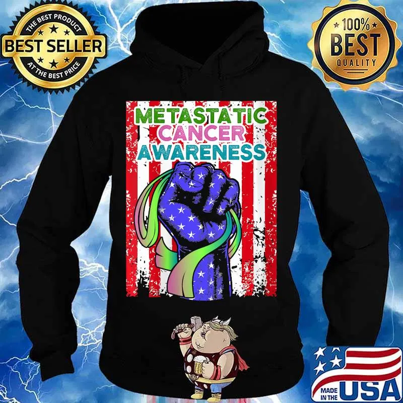 Metastatic Breast Cancer Awareness Coping US Warrior Shirt Hoodie