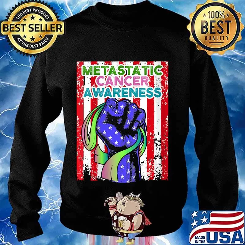 Metastatic Breast Cancer Awareness Coping US Warrior Shirt Sweater
