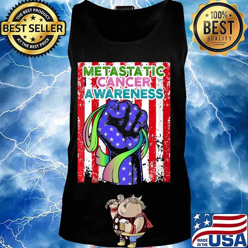 Metastatic Breast Cancer Awareness Coping US Warrior Shirt Tank top
