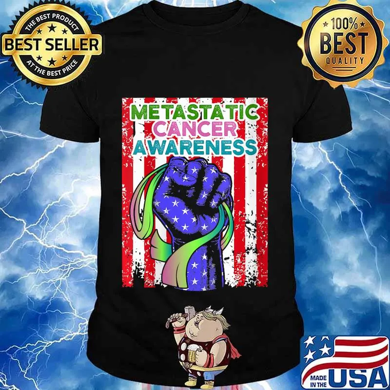 Metastatic Breast Cancer Awareness Coping US Warrior Shirt