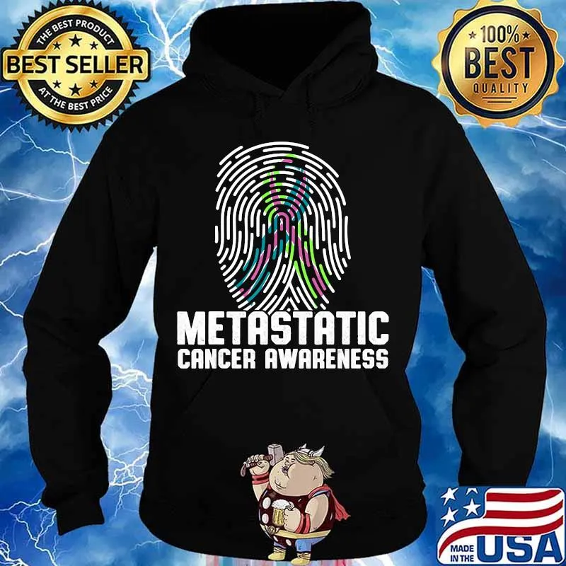 Metastatic Breast Cancer Awareness Immune US Warrior T-Shirt Hoodie