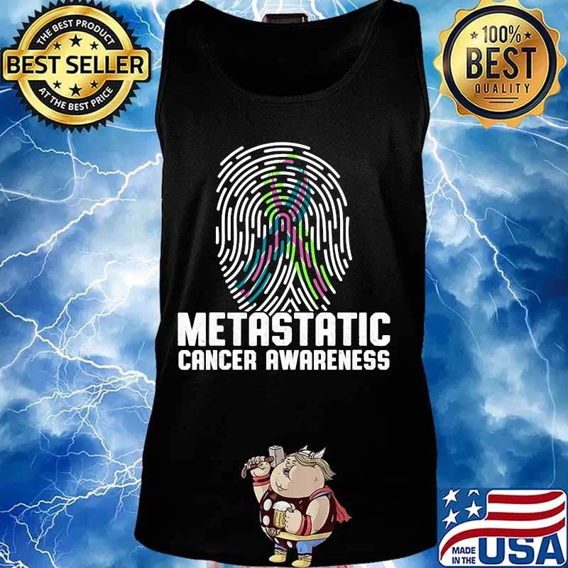 Metastatic Breast Cancer Awareness Immune US Warrior T-Shirt Tank top