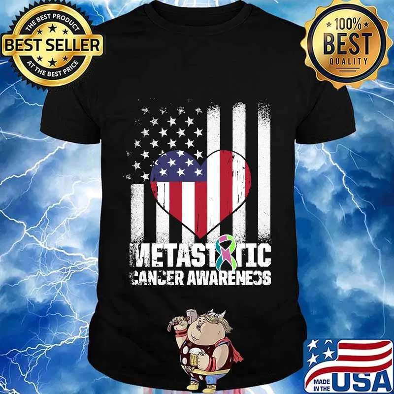 Metastatic Breast Cancer Awareness Supporting US Warrior Shirt