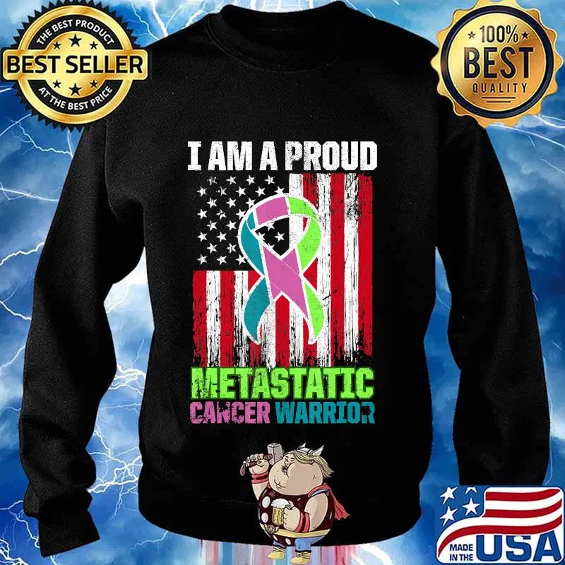 Metastatic Breast Cancer Awareness Therapists US Warrior T-Shirt Sweater