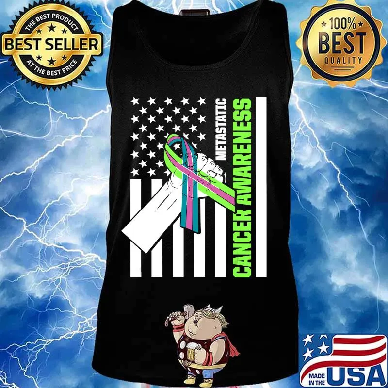Metastatic Breast Cancer Awareness Therapy US Warrior T-Shirt Tank top