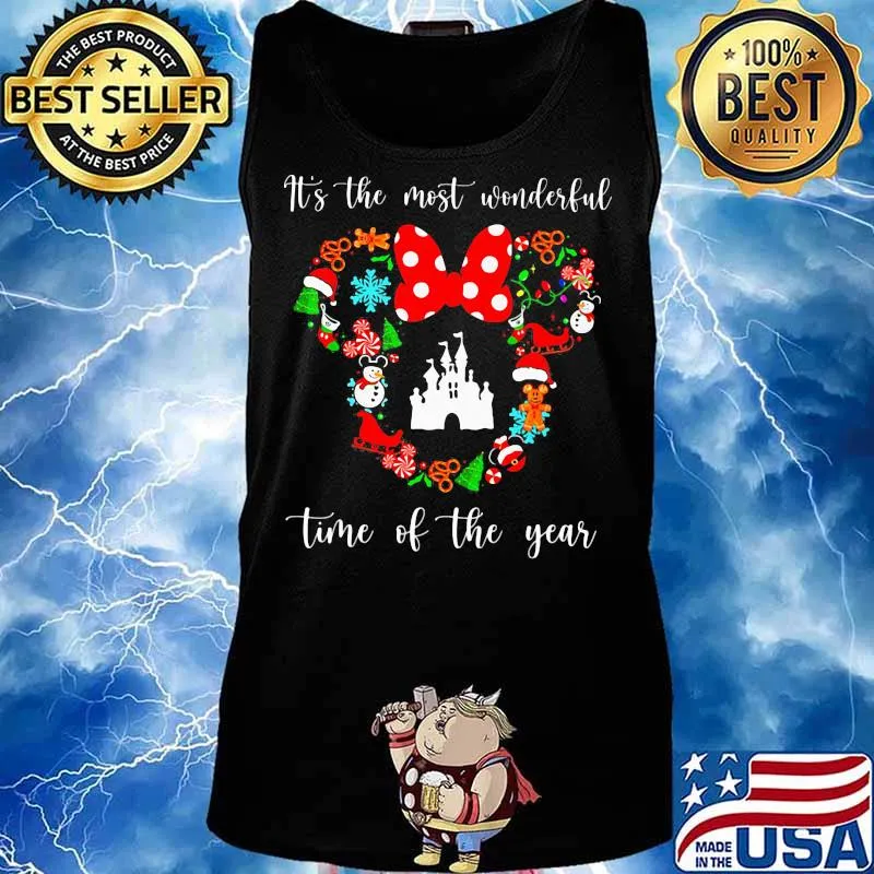 Mickey mouse it's the most wonderful time of the year christmas s Tank top