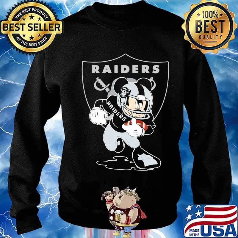 Mickey mouse oklahoma raiders football s Sweater