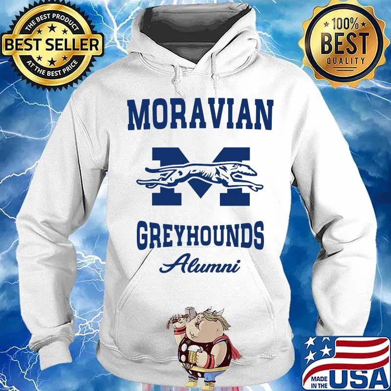 Moravian greyhounds alumni logo s Hoodie