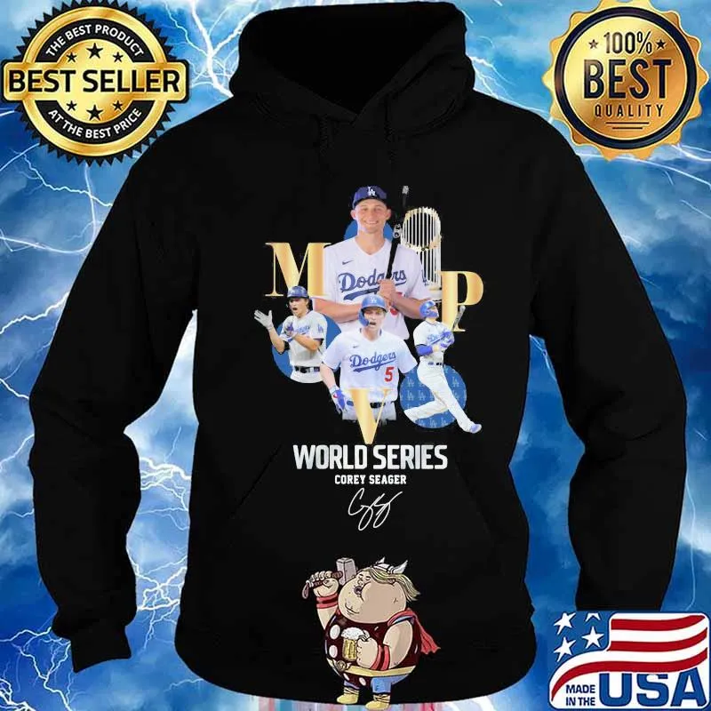 MPV los angeles dodgers world series corey seager signature s Hoodie