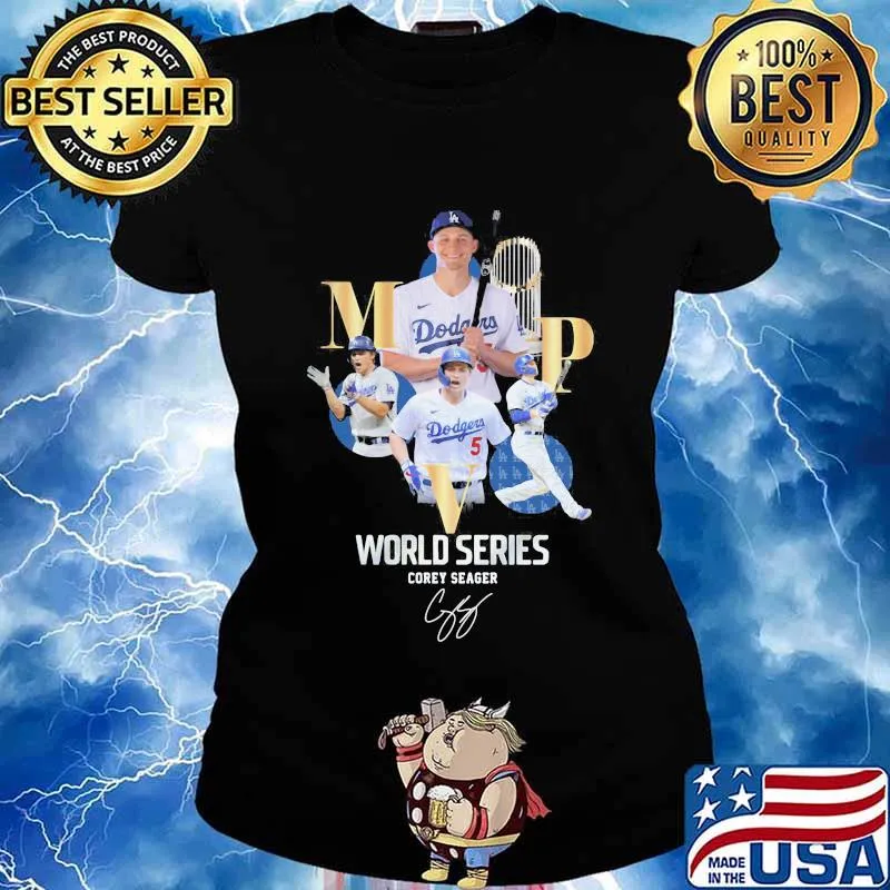 MPV los angeles dodgers world series corey seager signature s Ladies tee