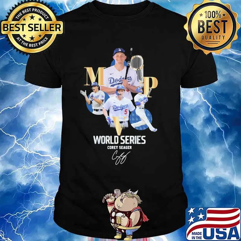 MPV los angeles dodgers world series corey seager signature shirt