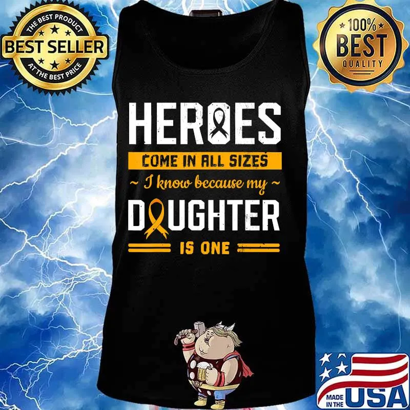 My Daughter Is My Hero Girl Childhood Cancer Medulloblastoma T-Shirt Tank top