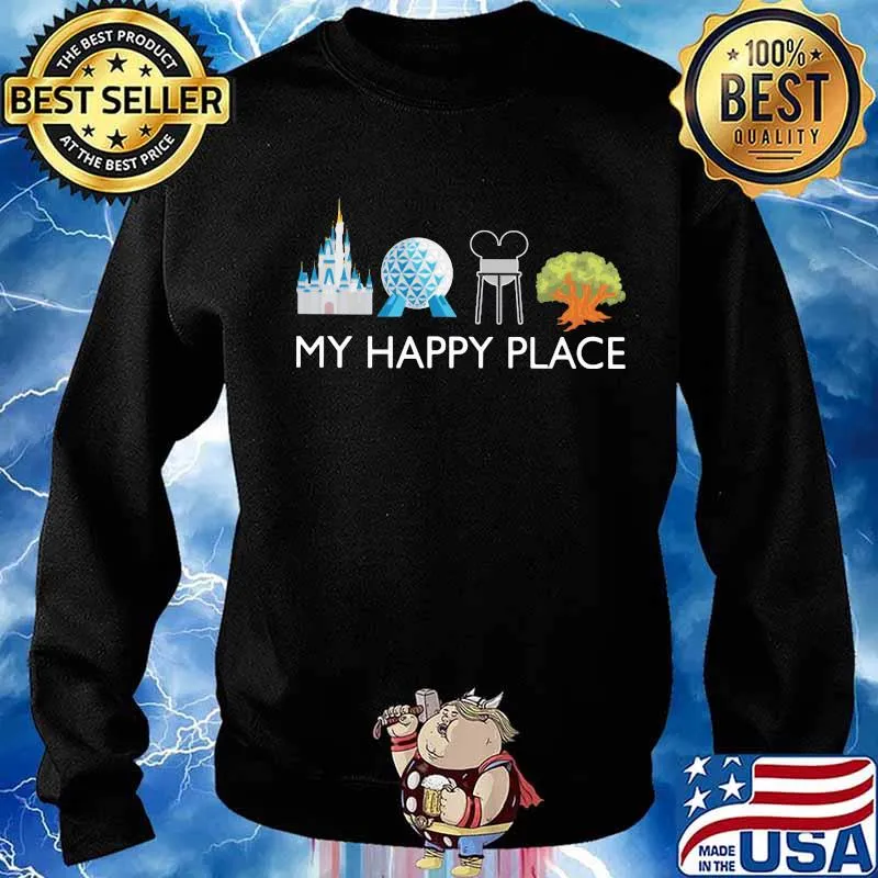 My happy place walt disney golf mickey mouse tree s Sweater