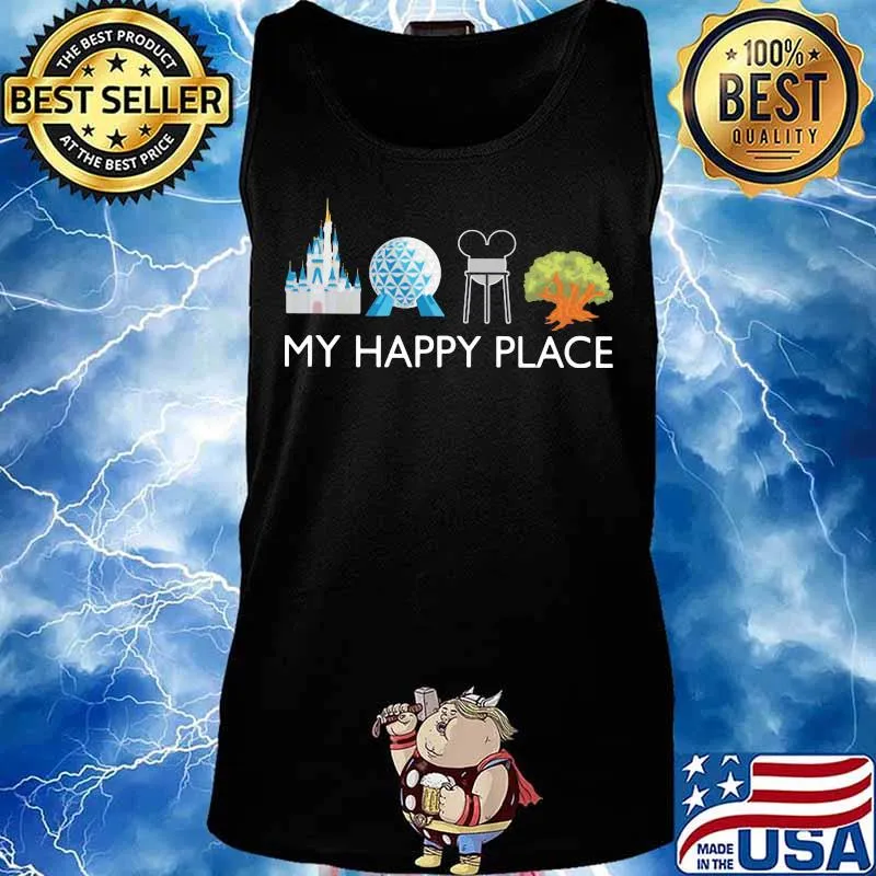 My happy place walt disney golf mickey mouse tree s Tank top