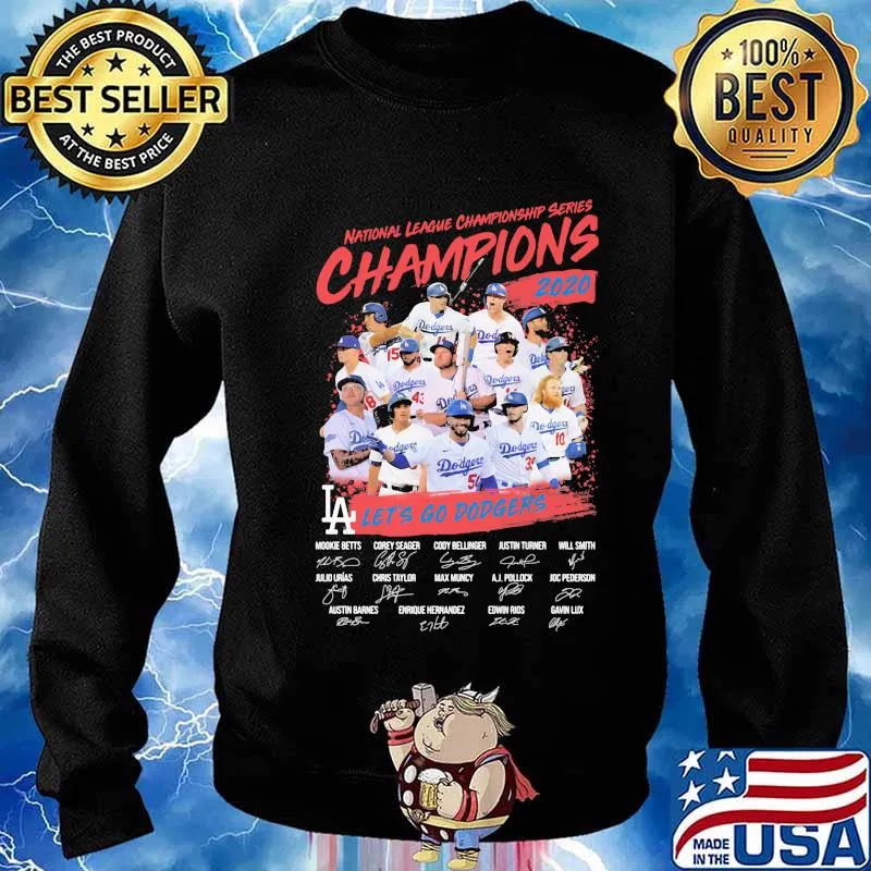 National league championship series champions 2020 let's go dodgers signatures s Sweater