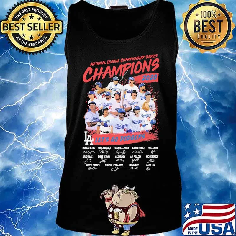 National league championship series champions 2020 let's go dodgers signatures s Tank top