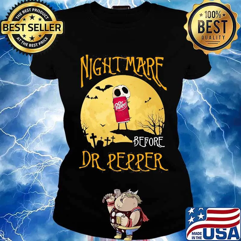 Nightmare before Dr Pepper Halloween s Ladies tee
