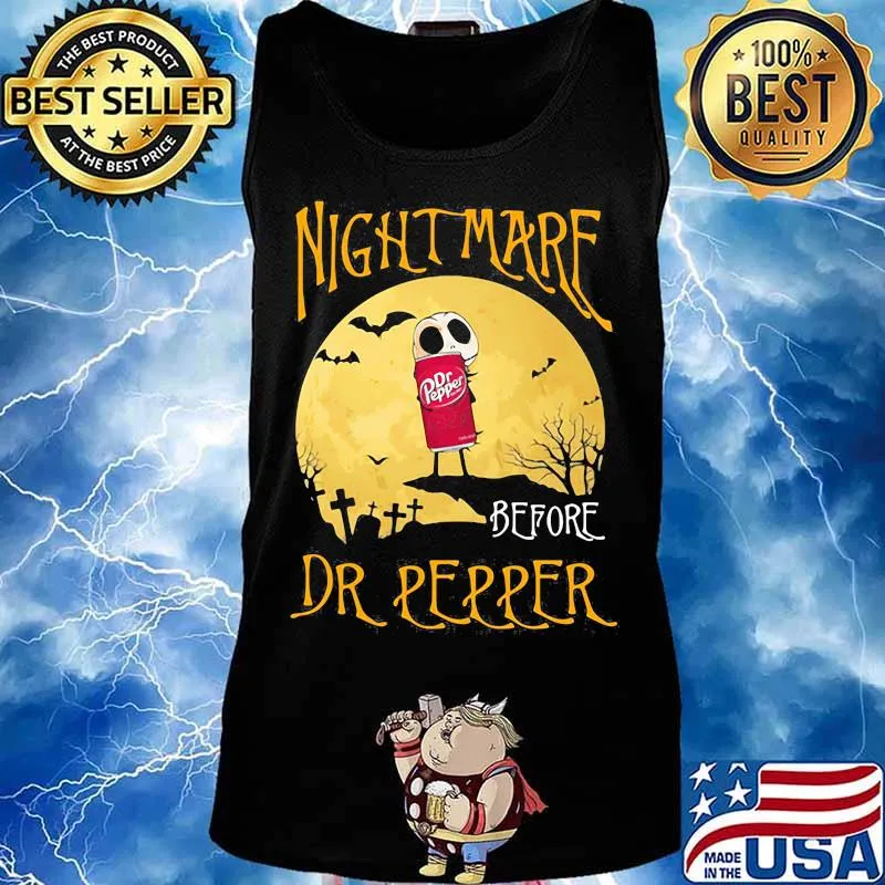 Nightmare before Dr Pepper Halloween s Tank top