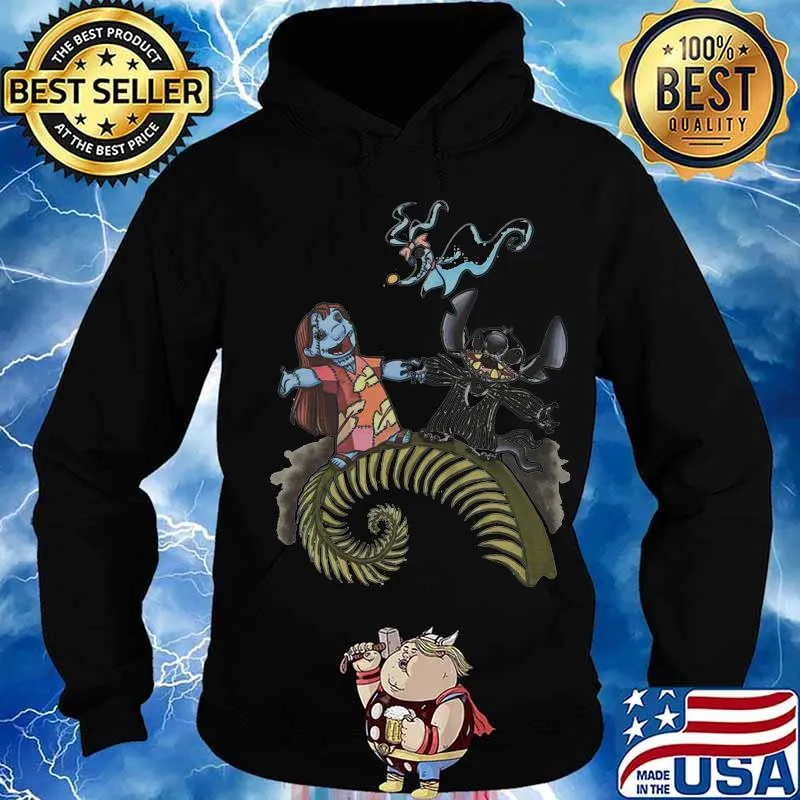 Nightmare stitch and lilo ghost halloween s Hoodie