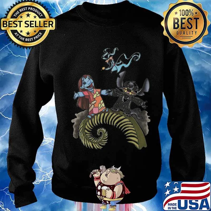 Nightmare stitch and lilo ghost halloween s Sweater