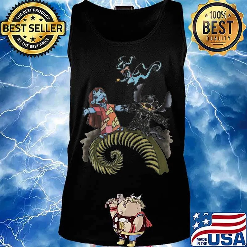Nightmare stitch and lilo ghost halloween s Tank top