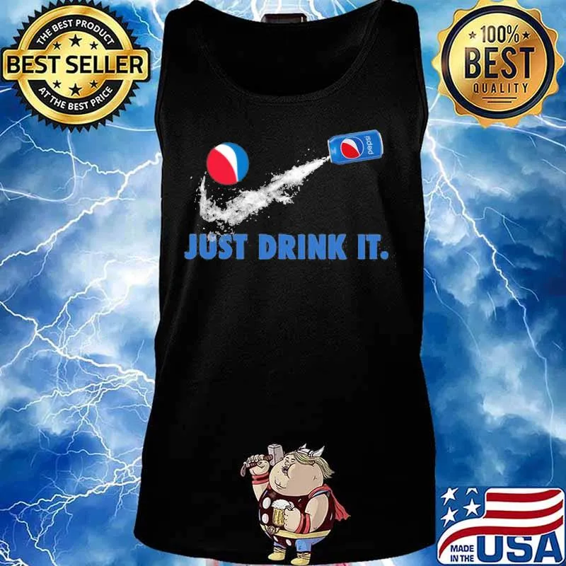 Nike logo just drink it pepsi s Tank top