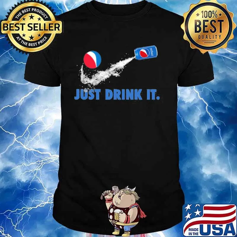 Nike logo just drink it pepsi shirt