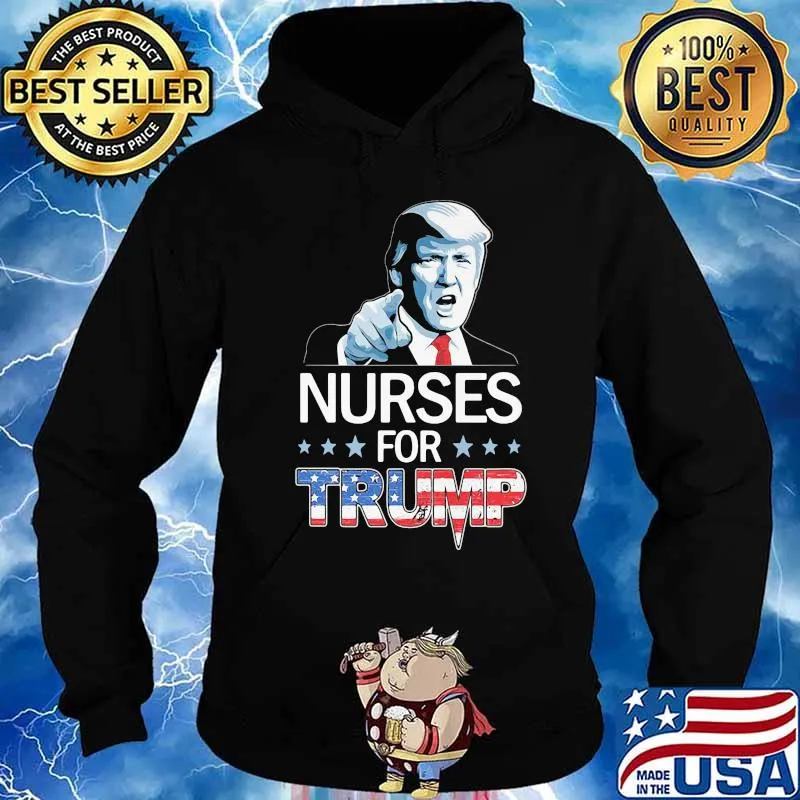Nurses for donald trump american flag s Hoodie