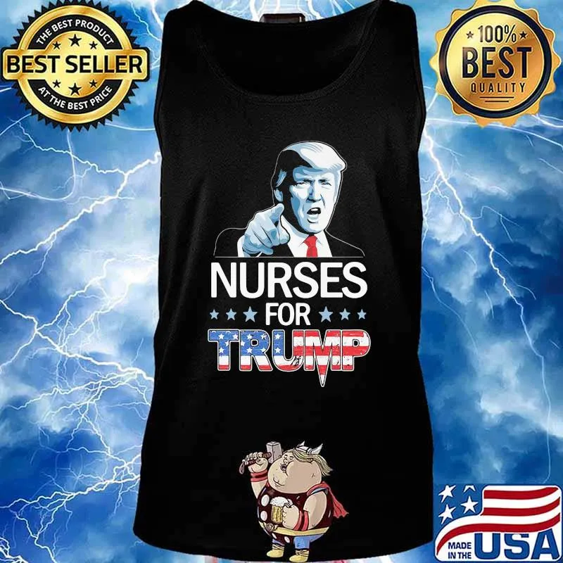 Nurses for donald trump american flag s Tank top