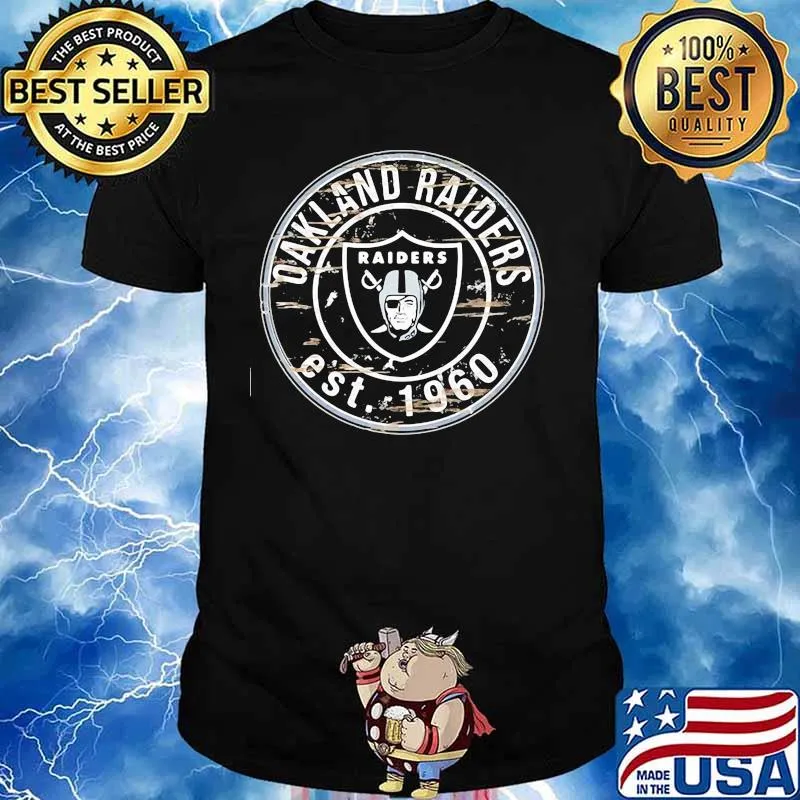 Oakland raiders est 1960 logo shirt