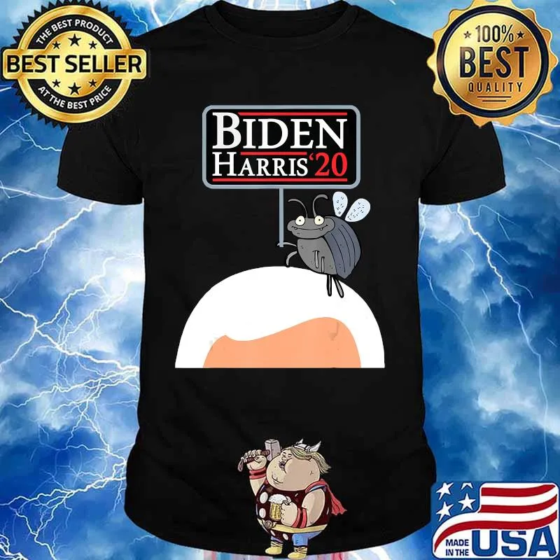Official Debate Fly on Mike Pence's Head for Biden Harris 2020 T-Shirt