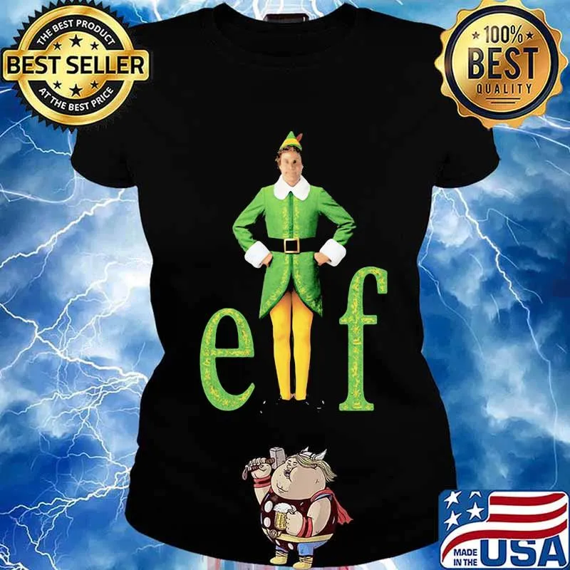 Official merry christmas elf s Ladies tee