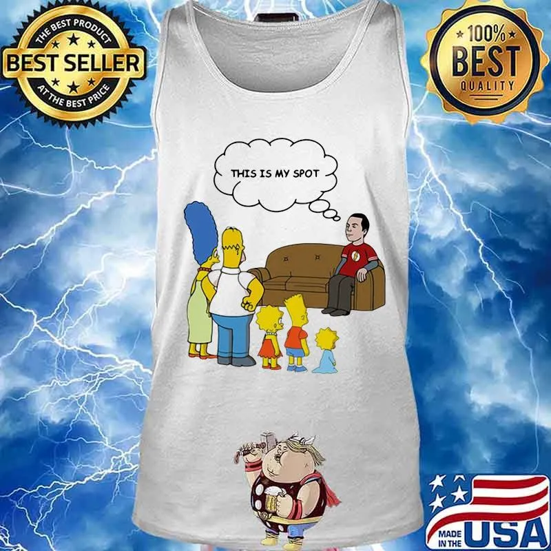 Official this is my spot simpsons family s Tank top