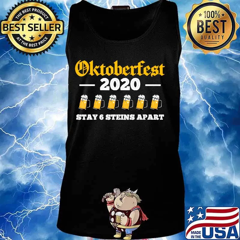 Oktoberfest 2020 6 Stein Apart Beer October T-Shirt Tank top