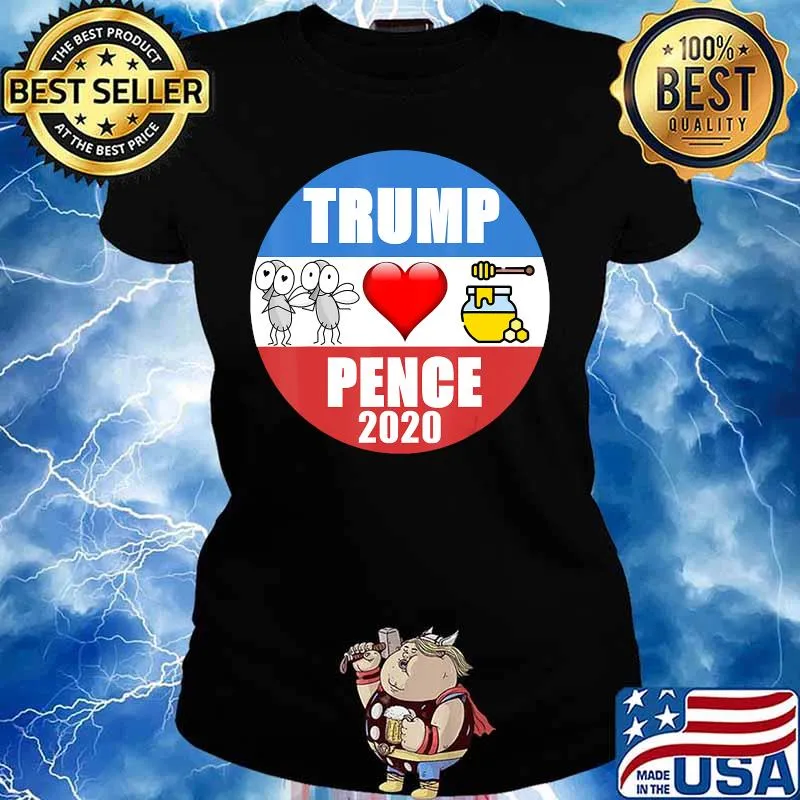Pence Harris Debate Fly Trump 2020 T-Shirt Ladies tee