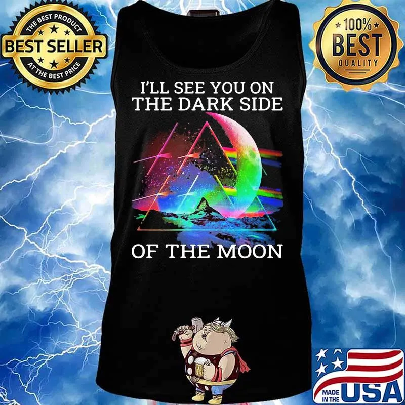 Pink floyd band i'll see you on the dark side of the moon s Tank top