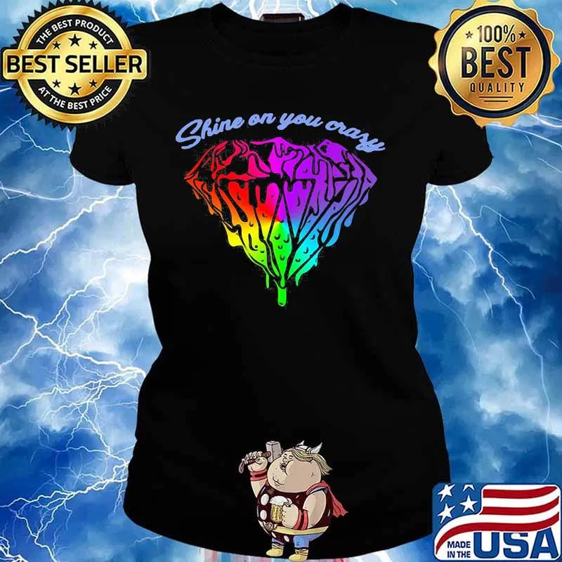 Pink floyd band shine on you crazy diamond s Ladies tee