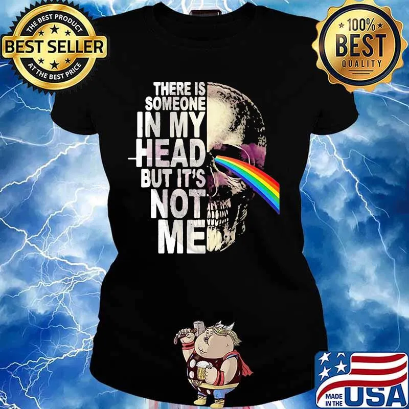 Pink floyd band skull there is someone in my head but it's not me s Ladies tee