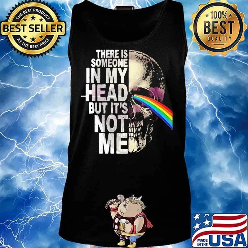 Pink floyd band skull there is someone in my head but it's not me s Tank top